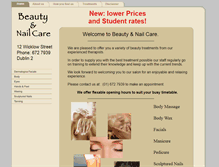 Tablet Screenshot of beautyandnailcare.net